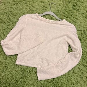 Aerie white long sleeve top size XS